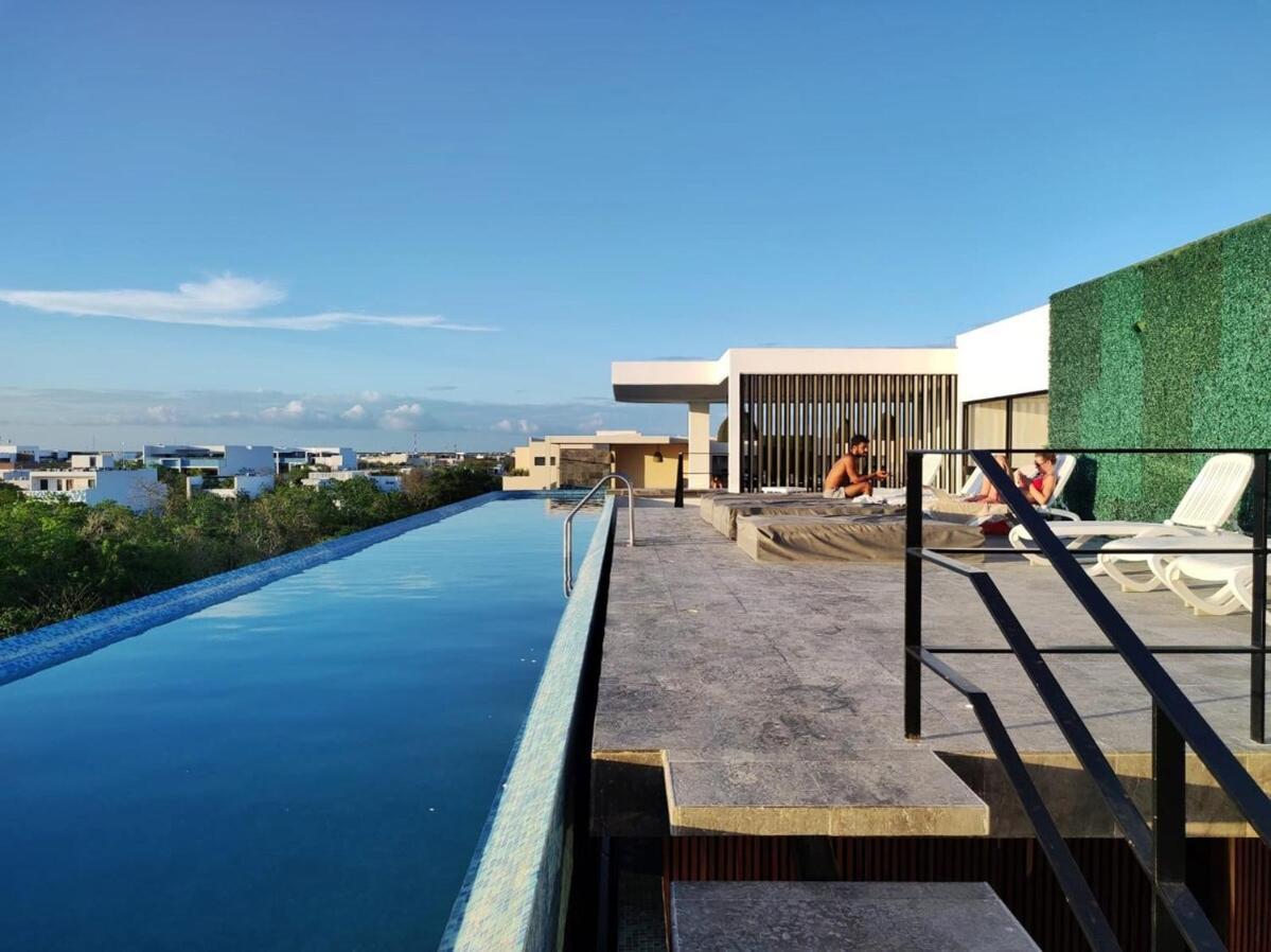 Modern With Grate Sunset View Pool&gym Aldea Zama *