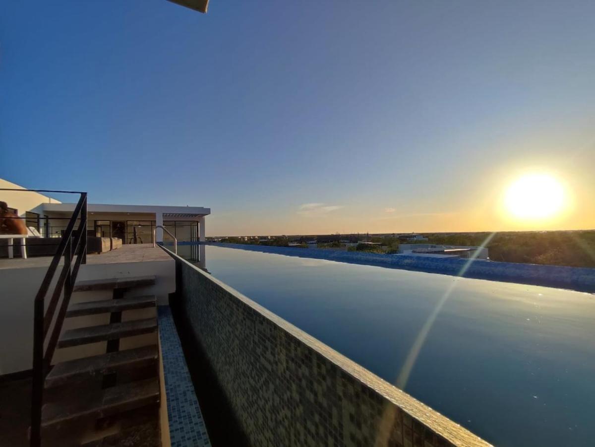 Modern With Grate Sunset View Pool&gym Aldea Zama Apartment